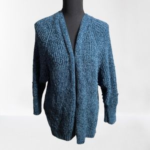 Arizona Jeans Co Blue Knit Sweater Medium Cardigan